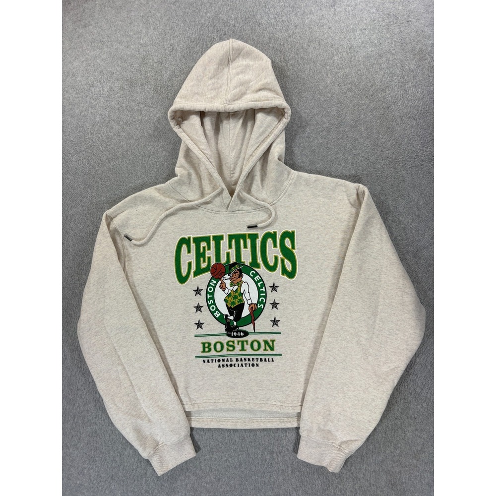 Boston Celtics Screened Logo Arena Basketball Hoodie Sweatshirt (Women's Large)‎